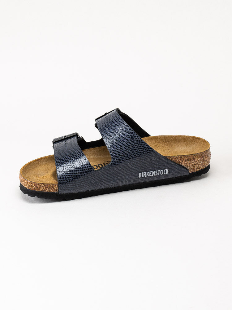 Birkenstock - Arizona - Blåsvarta lackade slip in sandaler