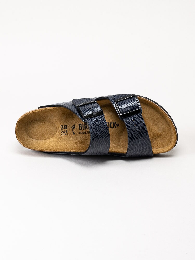 Birkenstock - Arizona - Blåsvarta lackade slip in sandaler