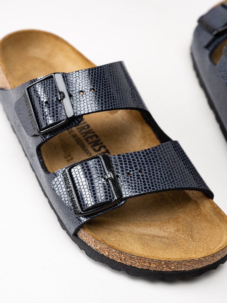 Birkenstock - Arizona - Blåsvarta lackade slip in sandaler