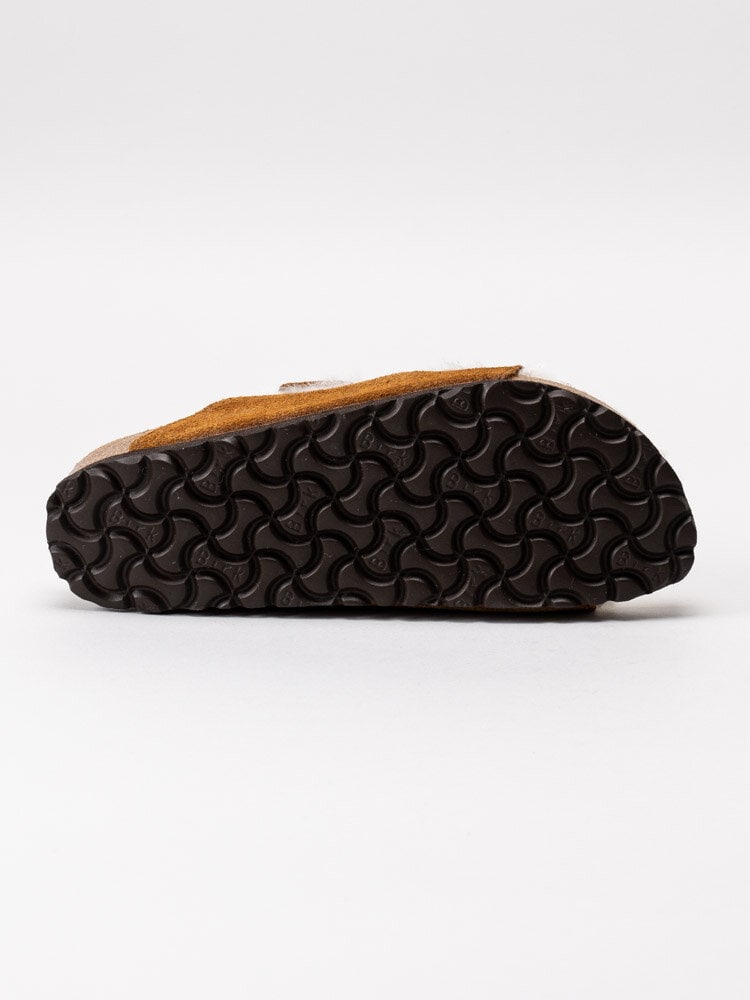 Birkenstock - Arizona Shearling - Mink bruna fodrade slip in sandaler