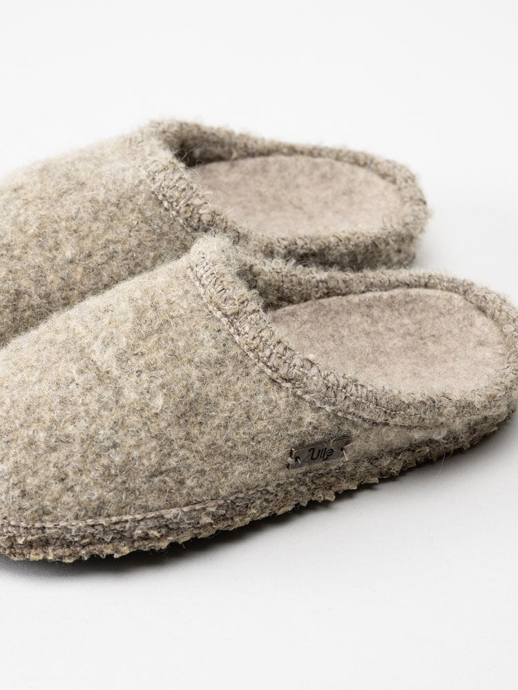 Ulle - Mohair Seamless - Beige slip in tofflor i ull