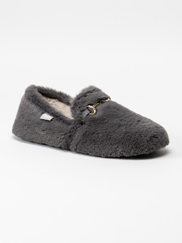 Copenhagen Shoes - New Melania - Grå fluffiga slip on tofflor