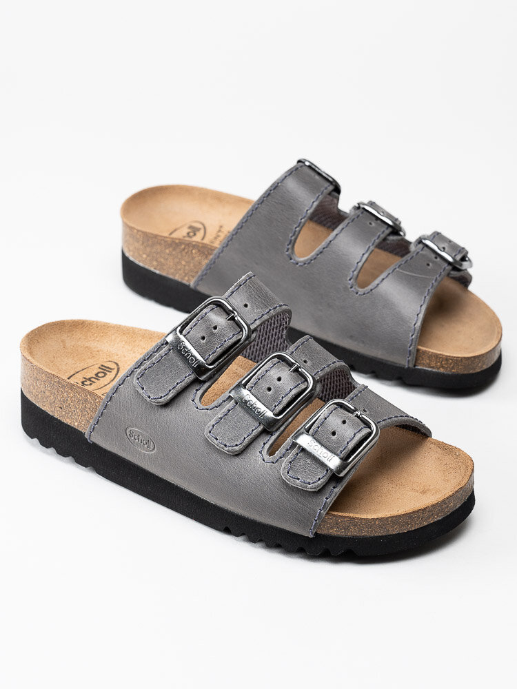 Scholl - Rio Wedge AD - Grå slip in sandaler