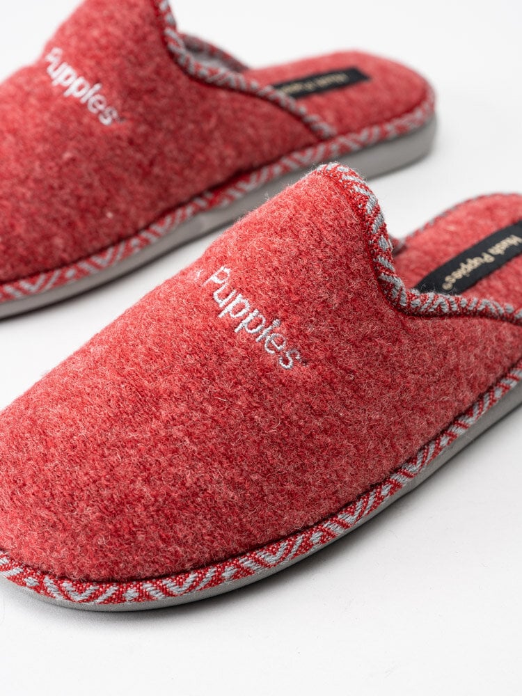 Hush Puppies - Röda slip in tofflor i textil