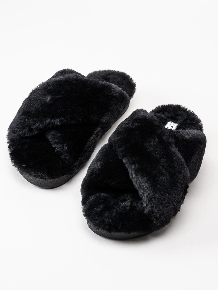 Inuikii - Slipper Classic - Svart slip in i fårskinn