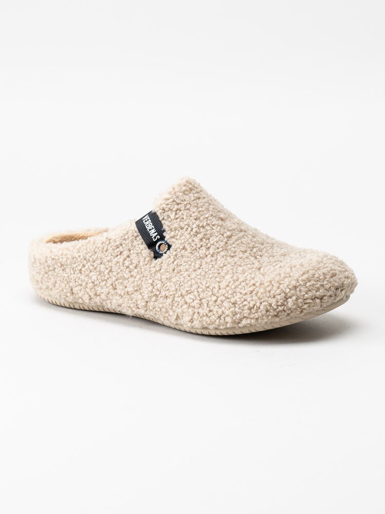 Verbenas - York Nairobi - Beige fluffiga slip in tofflor