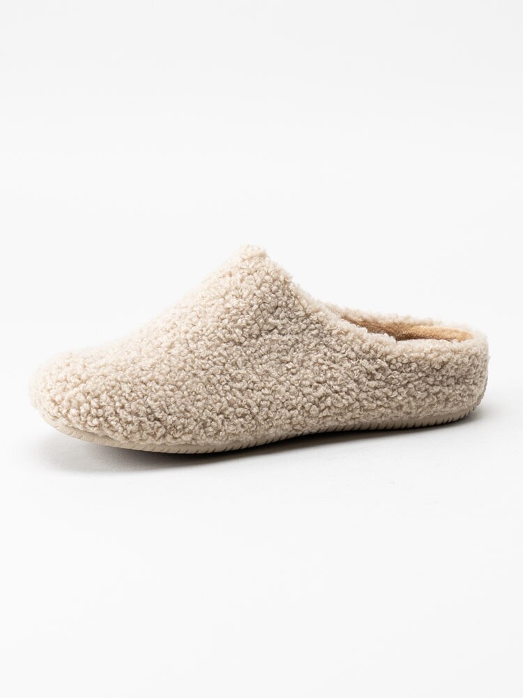 Verbenas - York Nairobi - Beige fluffiga slip in tofflor