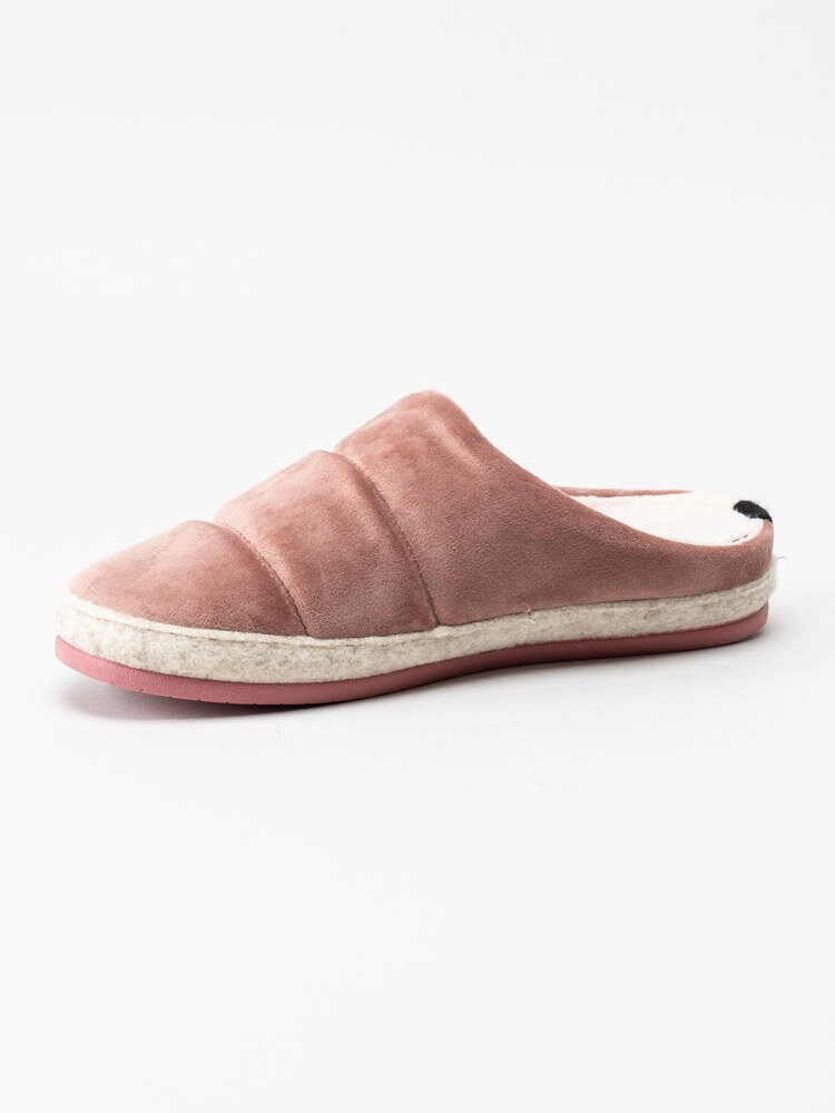 Verbenas - Lena Velvet Antique - Rosa slip in tofflor i sammetsmaterial