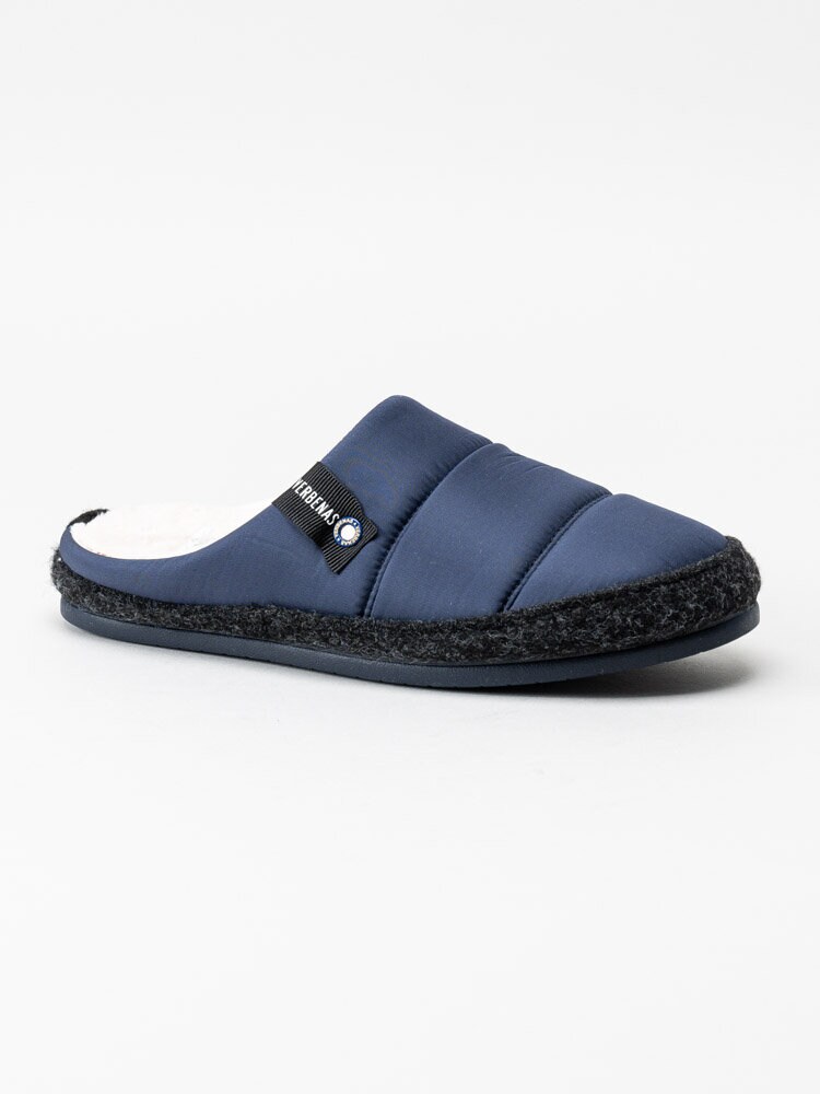 Verbenas - Lena Acolchado Nacar Marino - Marinblå slip in tofflor i textil