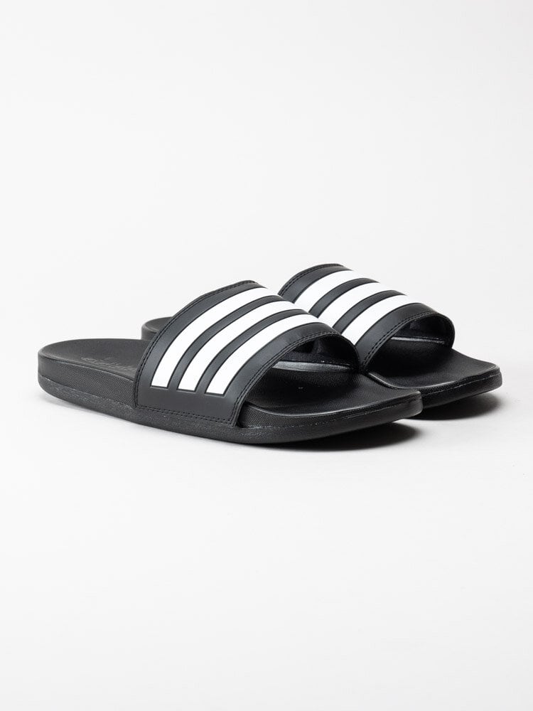 Adidas - Adilette Comfort - Svarta slip in badsandaler