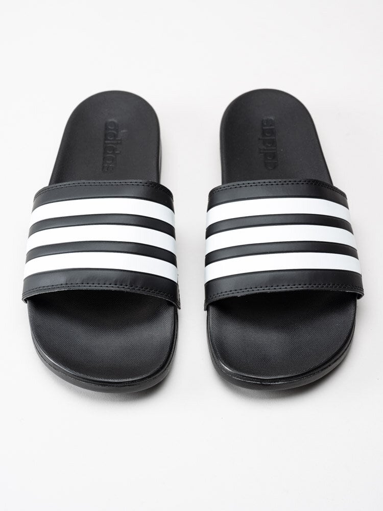 Adidas - Adilette Comfort - Svarta slip in badsandaler