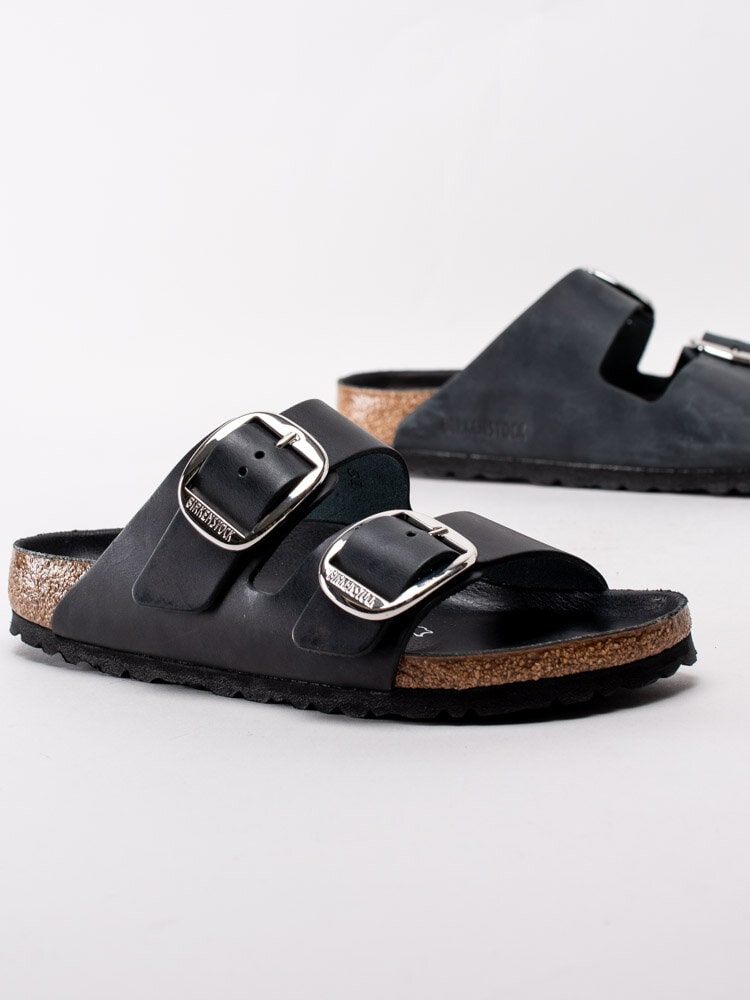 Birkenstock - Arizona - Svarta sandaler med stora spännen