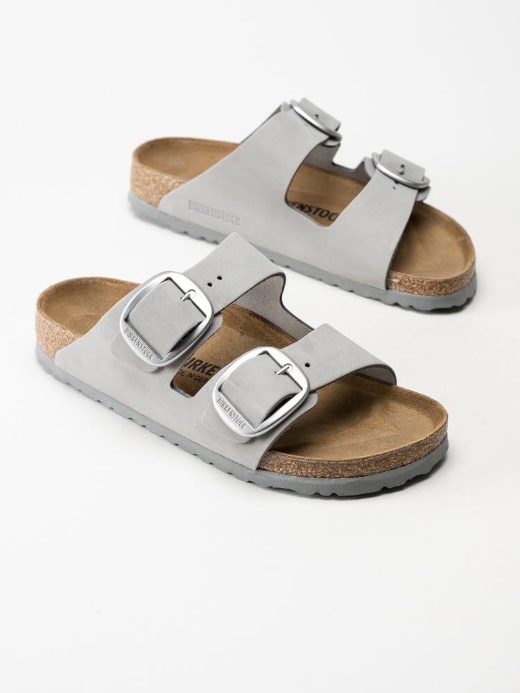 Birkenstock - Arizona Big Buckle Narrow - Grå sandaler med stora spännen