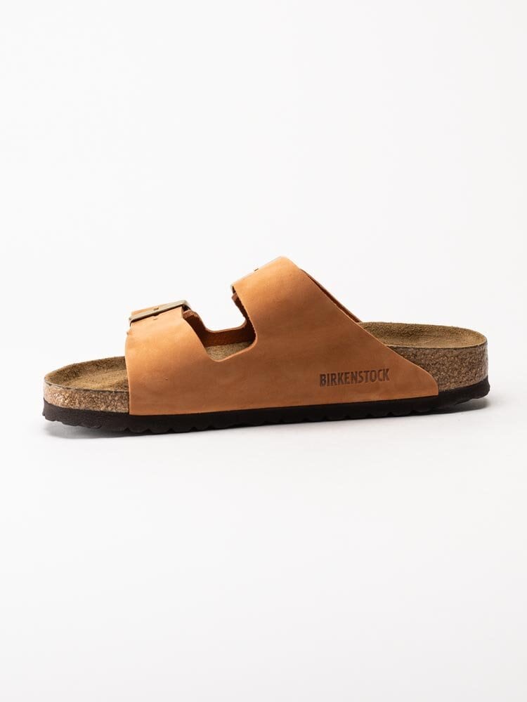 Birkenstock - Arizona Narrow SFB - Rostorange slip in sandaler i nubuck