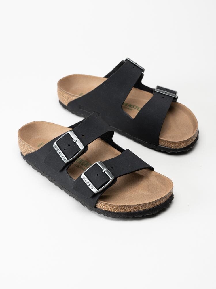 Birkenstock - Arizona Regular Vegan - Svarta slip in sandaler