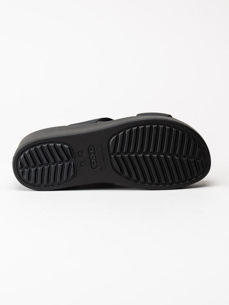 Crocs - Brooklyn Mid Wedge - Svarta slip in platåsandaler