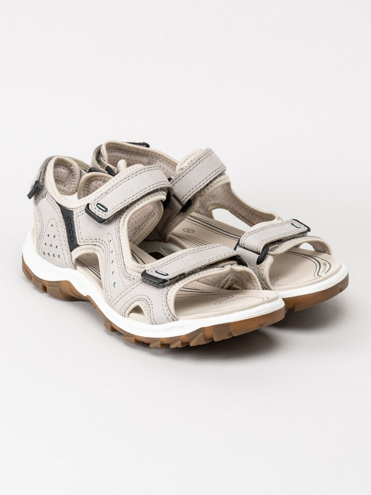 Ecco - Offroad Lite - Beige vandrarsandaler i skinn