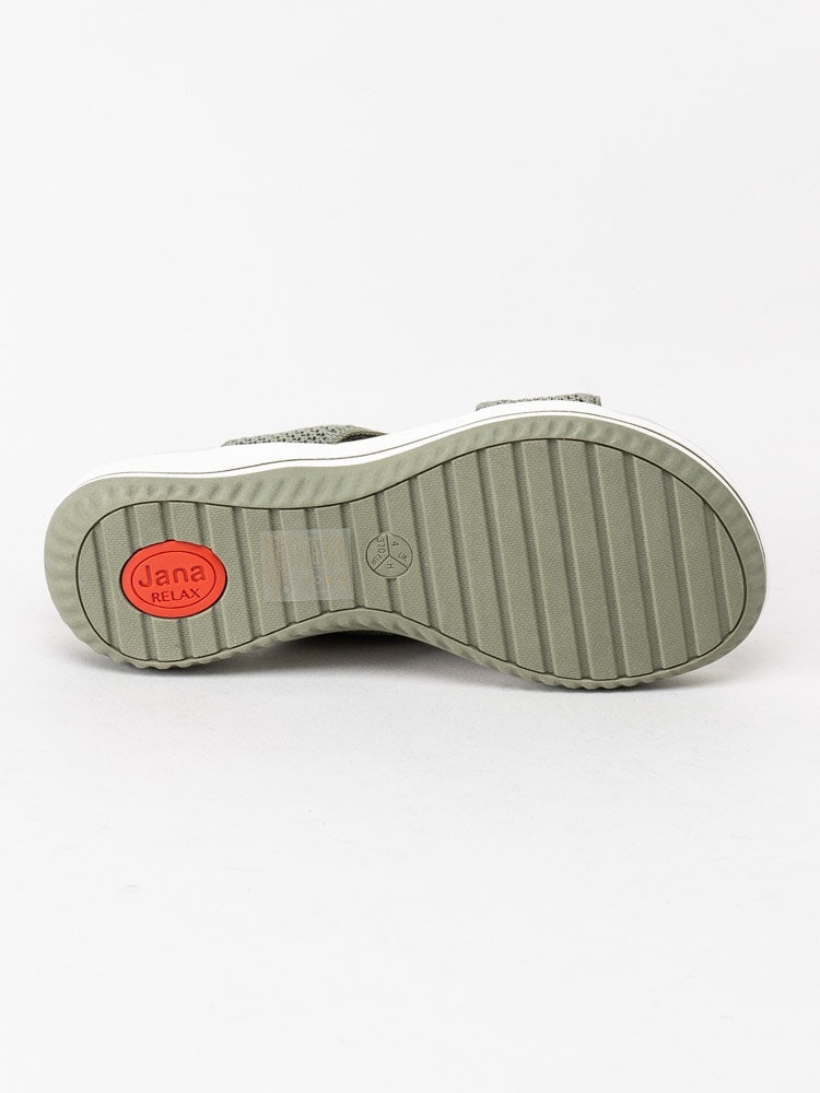 Jana - Unno - Gröna sandaler i textil
