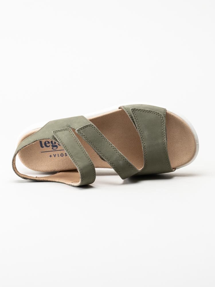 Legero - Gröna sandaler i mocka