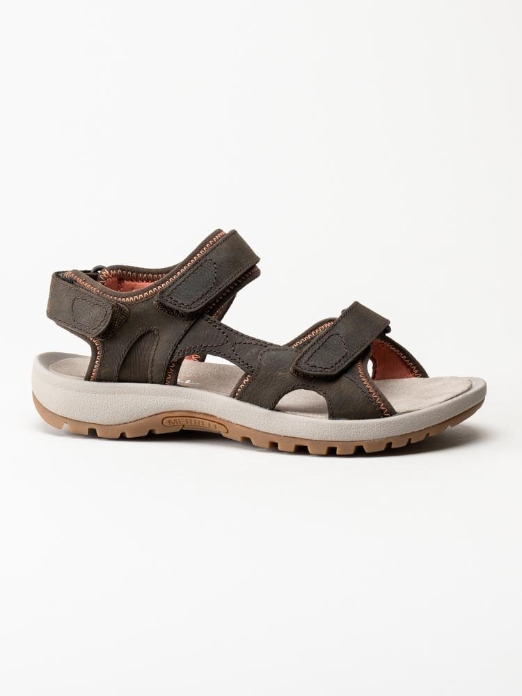 Merrell - Sandspur II Convert - Mörkbruna sandaler i skinn