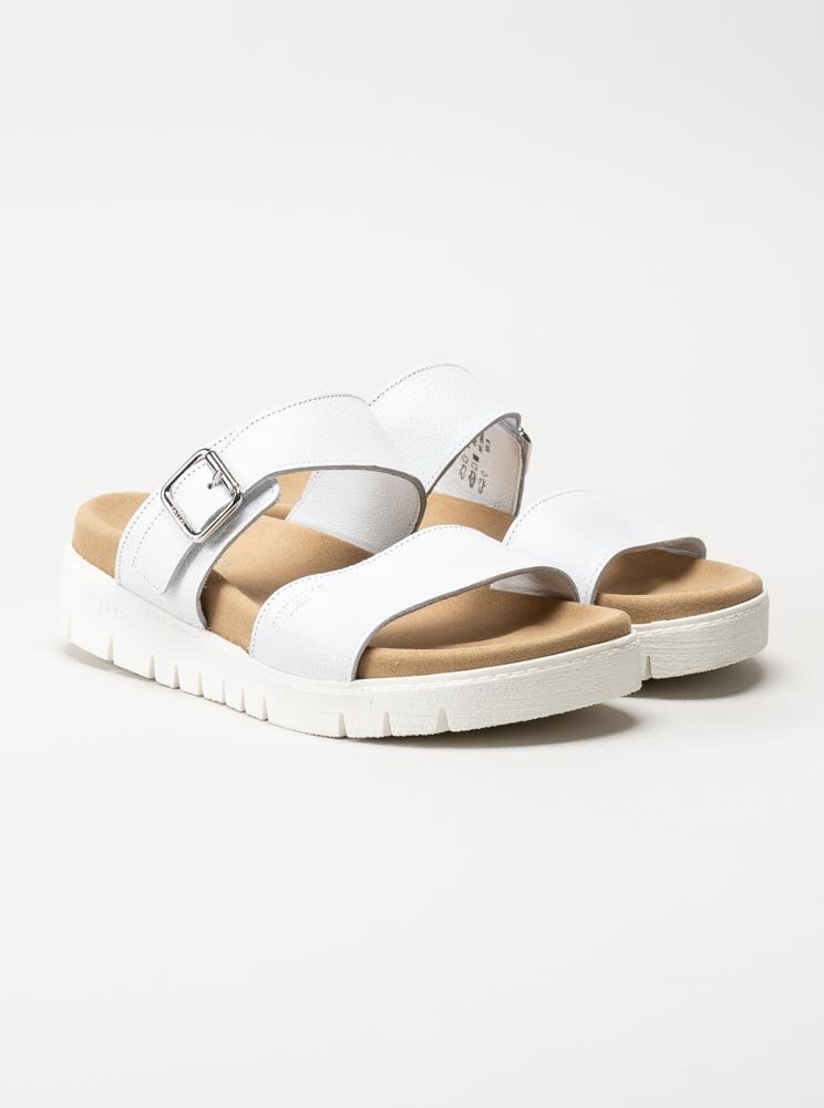 Sweeks - Gabriela - Vita slip in sandaler i skinn