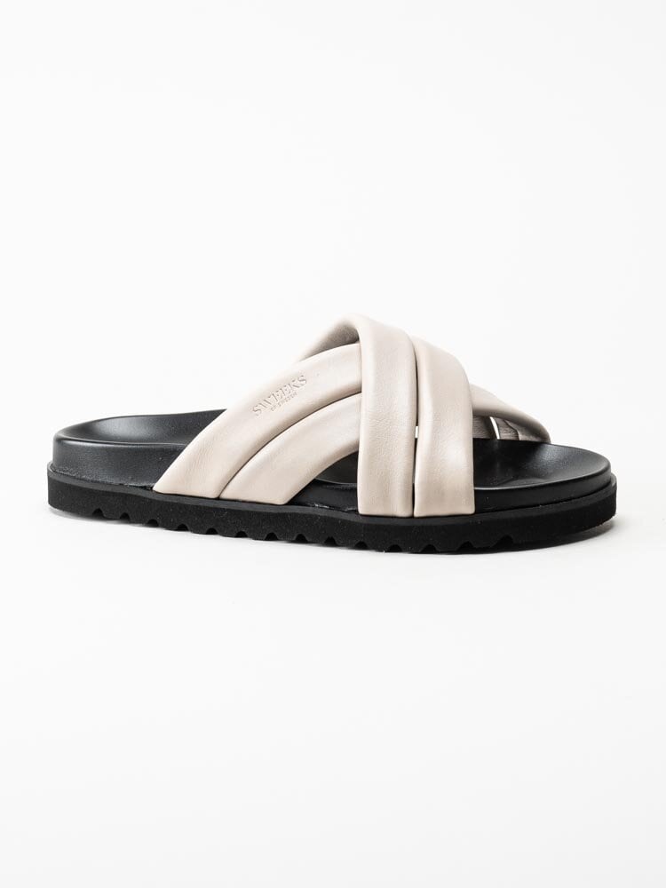 Sweeks - Aina - Beige slip in sandaler i skinn