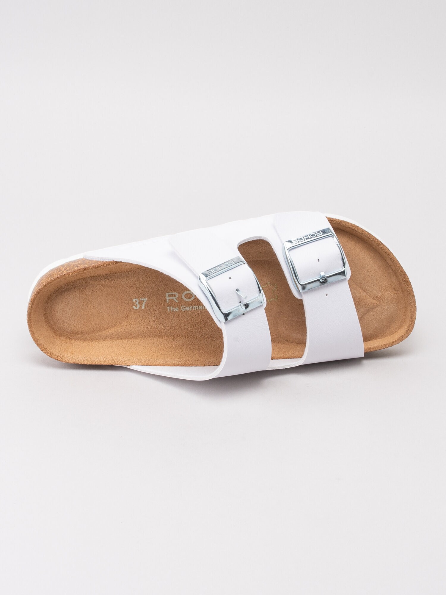 Rohde - Alba - Vita klassiska slip in sandaler