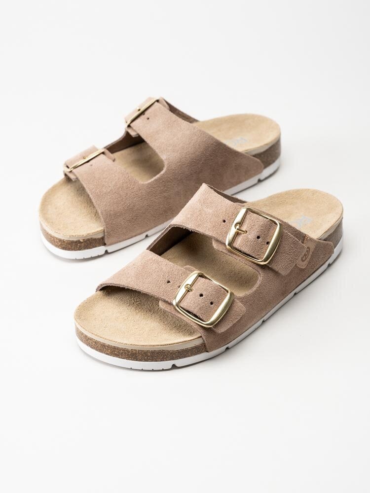 Rohde - Elba - Beige slip in sandaler i mocka