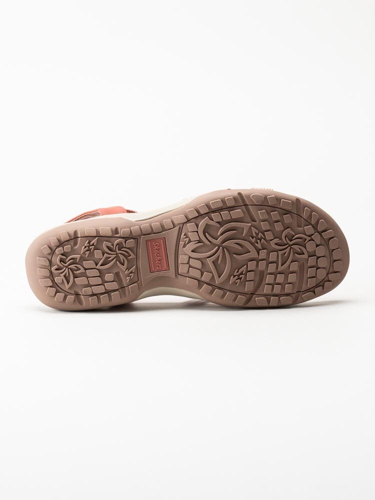 Skechers - Womens Reggae Slim - Korallfärgade remsandaler i textil