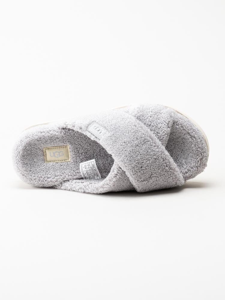 UGG - W Fuzz Sugar Terry C - Grå slip in tofflor i textil