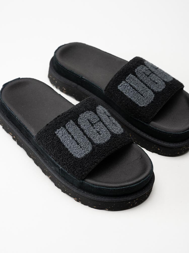 UGG - W Laton - Svarta slip in sandaler i textil
