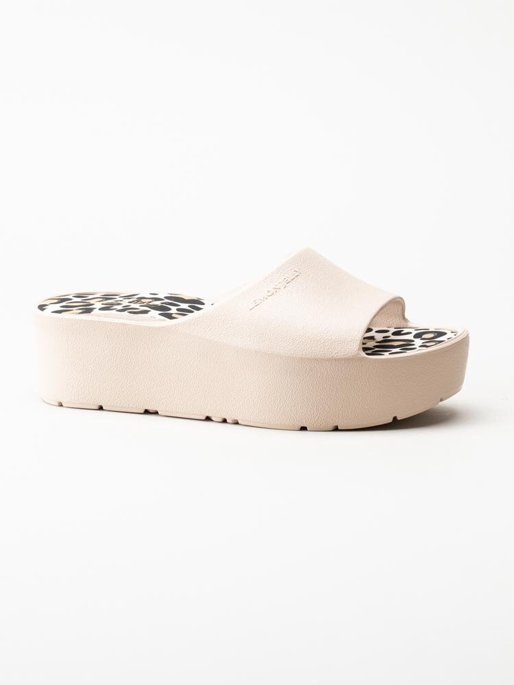 Lemon Jelly - Enyd Kelsie - Beige slip in sandaler med platå