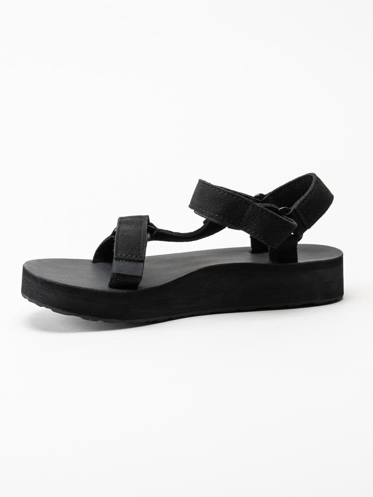 Teva - Midform Universal Leather - Svarta sandaler i skinn