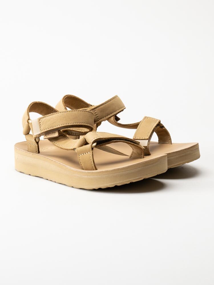 Teva - Midform Universal Leather - Beige sandaler i skinn