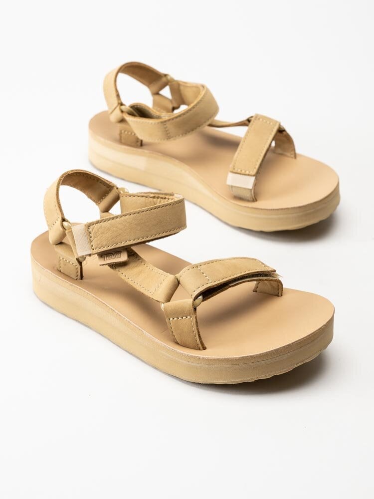 Teva - Midform Universal Leather - Beige sandaler i skinn