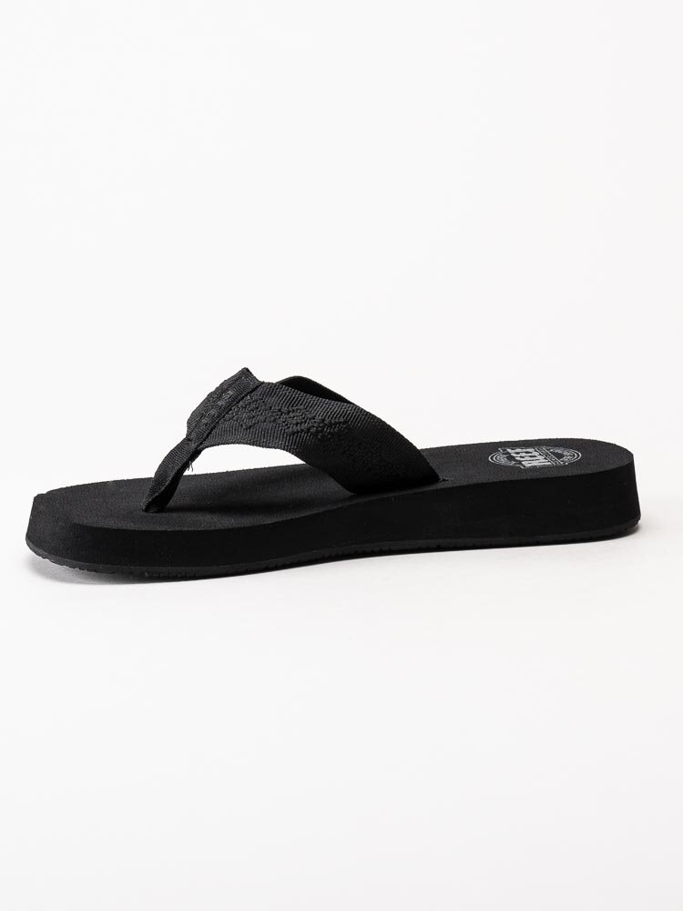 REEF - Sandy - Svarta flip flops i textil