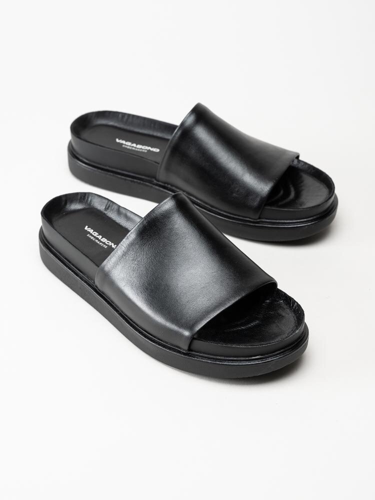 Vagabond - Erin - Svarta slip in sandaler i skinn