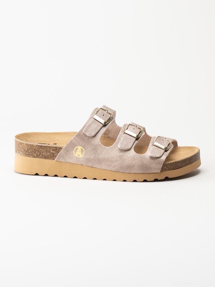 Axelda - Leah Vegan - Beige sandaler i veganskt läder