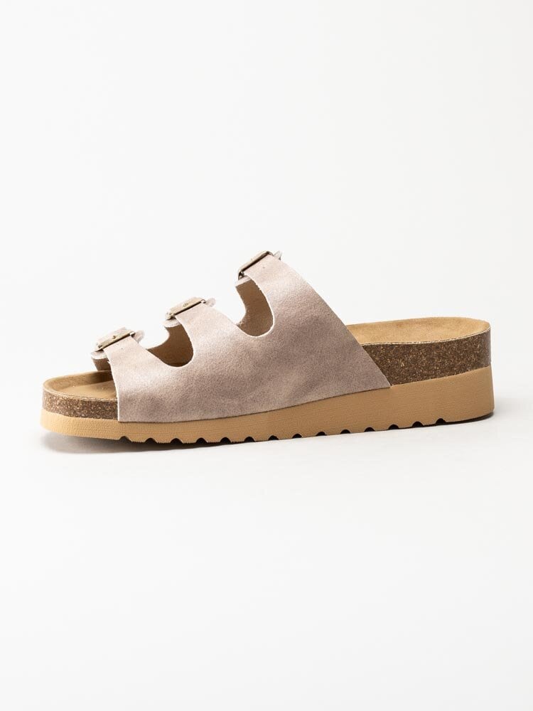 Axelda - Leah Vegan - Beige sandaler i veganskt läder