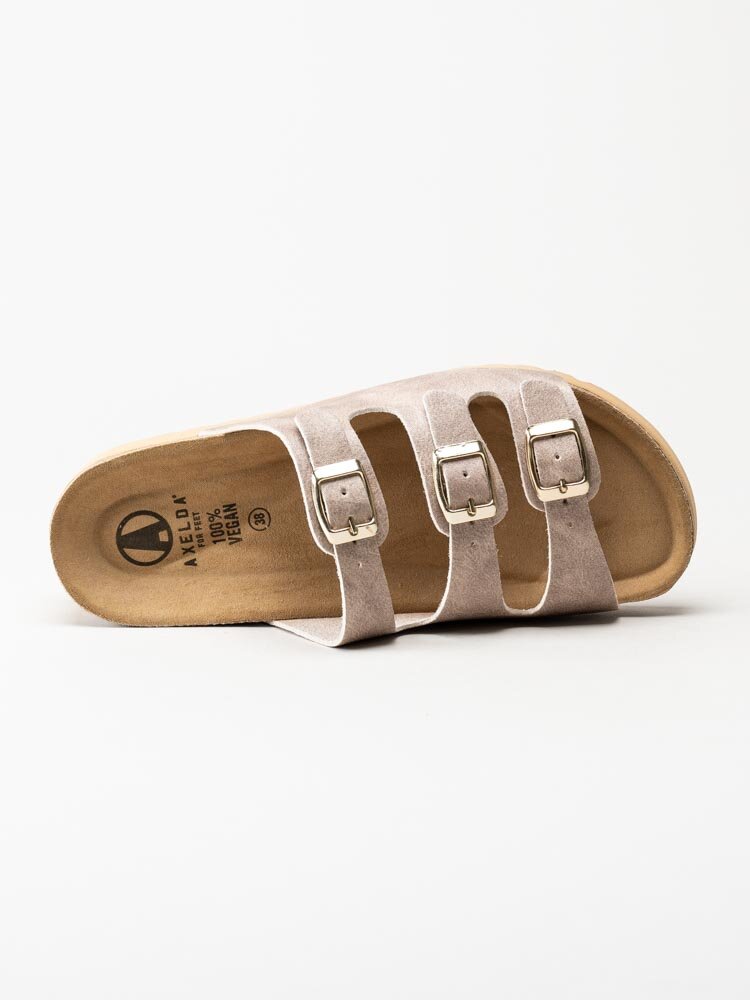Axelda - Leah Vegan - Beige sandaler i veganskt läder