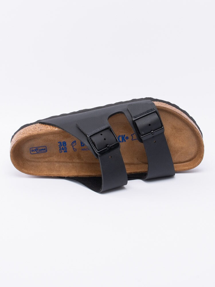 Birkenstock - Arizona Regular SFB - Svarta klassiska sandaler med normal läst
