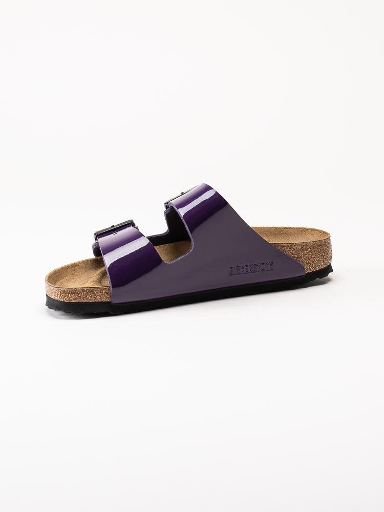 Birkenstock - Arizona Narrow - Lila slip in sandaler i lack