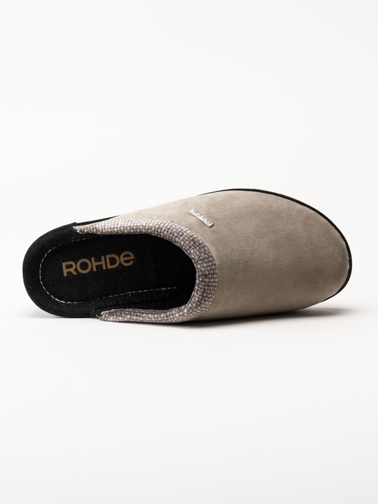 Rohde - Roma - Beige kilklackade slip in tofflor