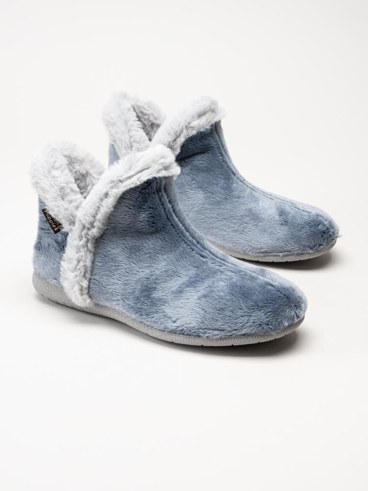 Hush Puppies - Blå slip on tofflor