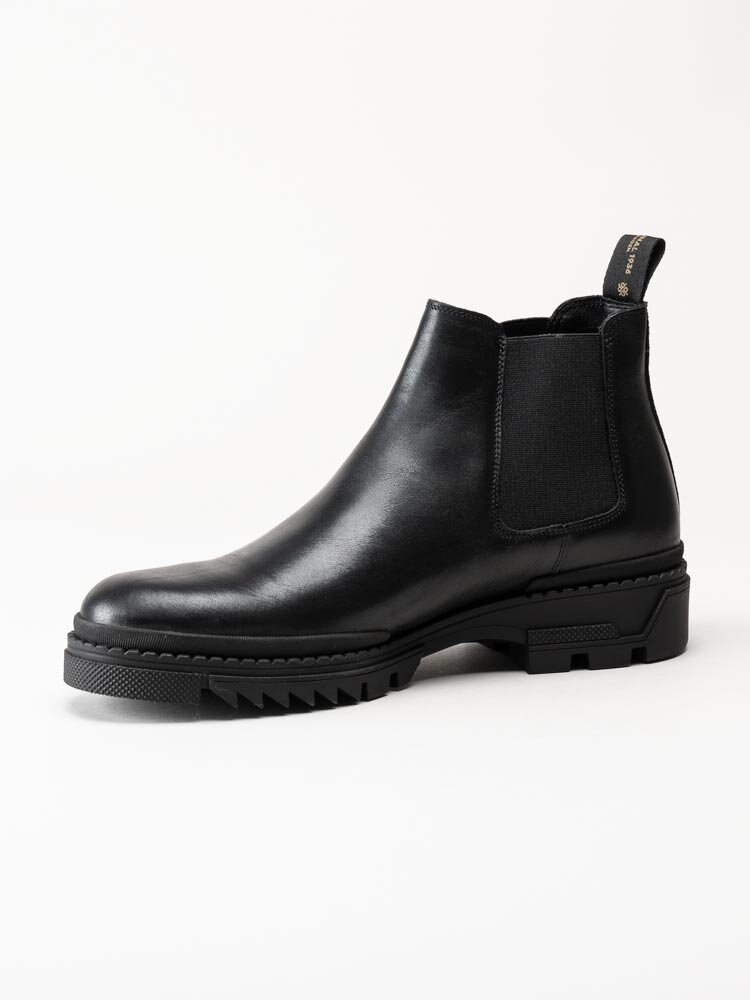 Playboy Footwear - Wulf - Svarta chelsea boots i skinn