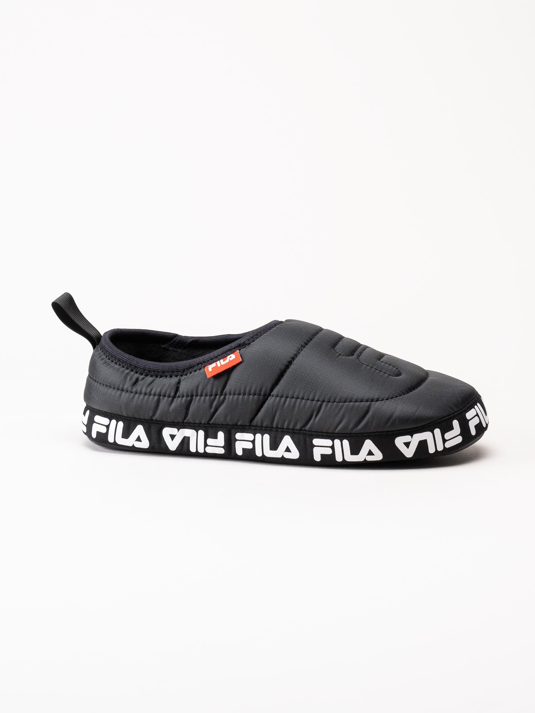 FILA - Comfider Wmn - Svarta slip on tofflor i textil