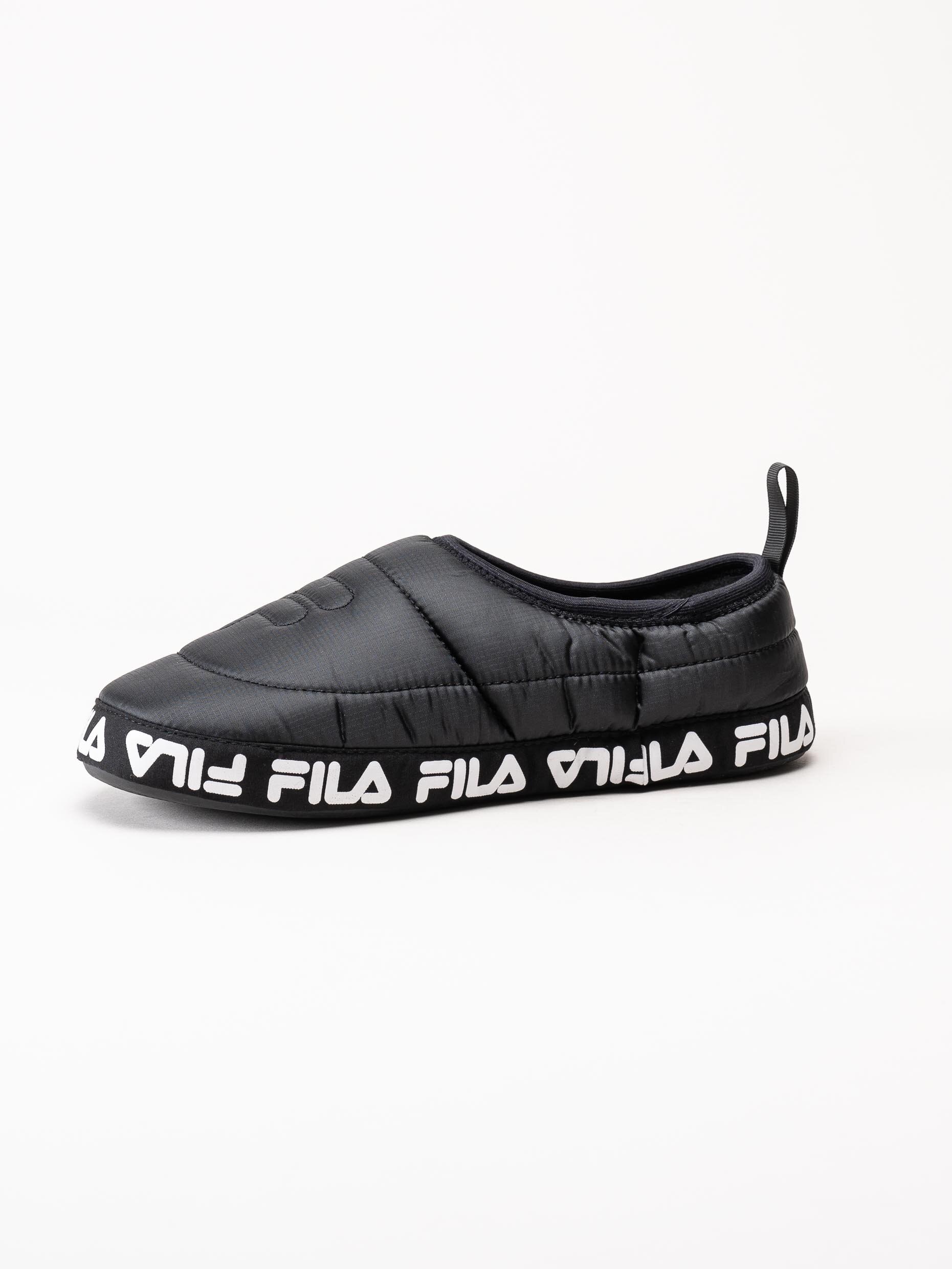 FILA - Comfider Wmn - Svarta slip on tofflor i textil