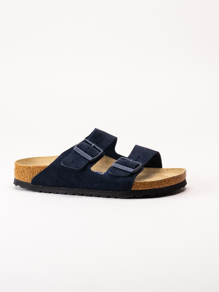 Birkenstock - Arizona Narrow SFB - Mörkblå slip in sandaler med smal läst