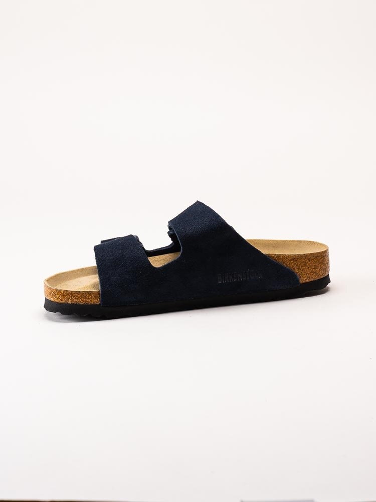 Birkenstock - Arizona Narrow SFB - Mörkblå slip in sandaler med smal läst