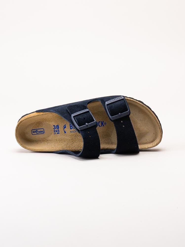 Birkenstock - Arizona Narrow SFB - Mörkblå slip in sandaler med smal läst